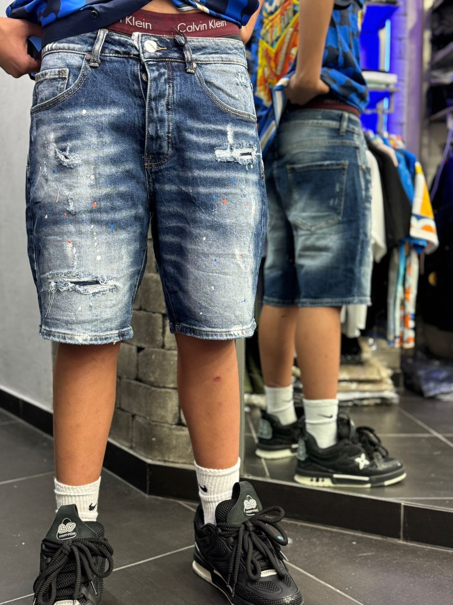 Bermuda Blu Microstrappo