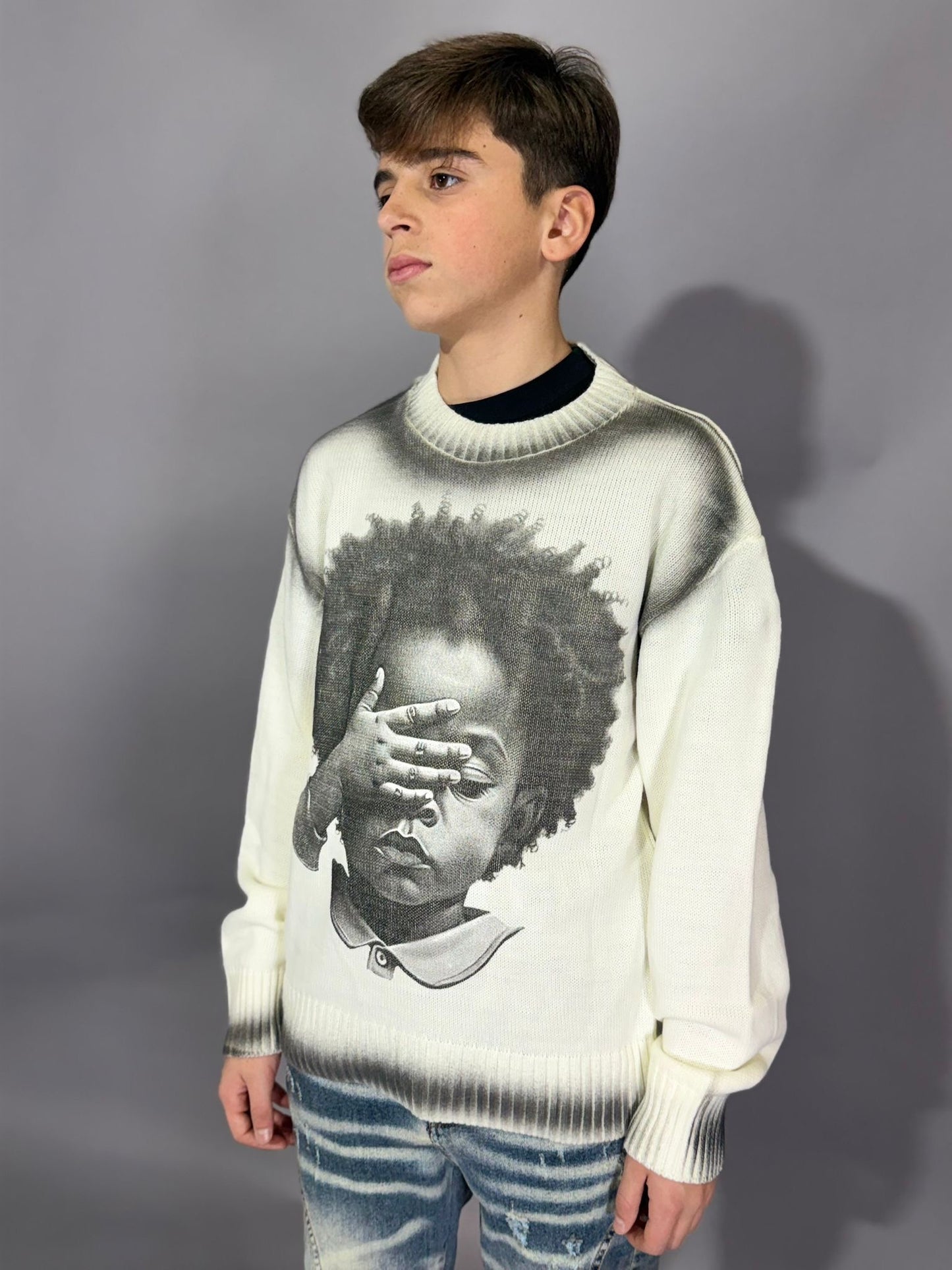 Ragazzo Maglioncino Style Afro