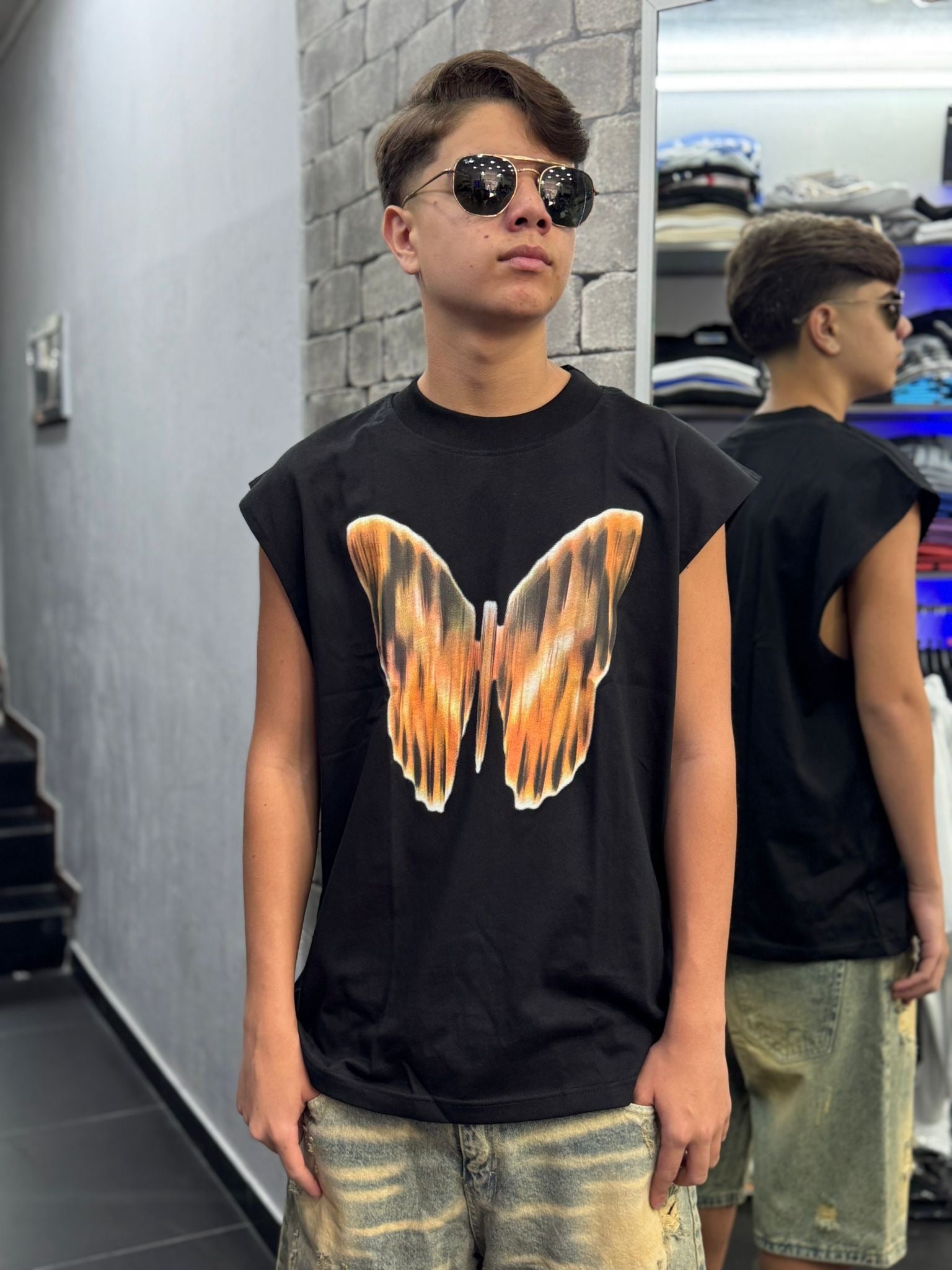T-Shirt giro maniche Butterfly