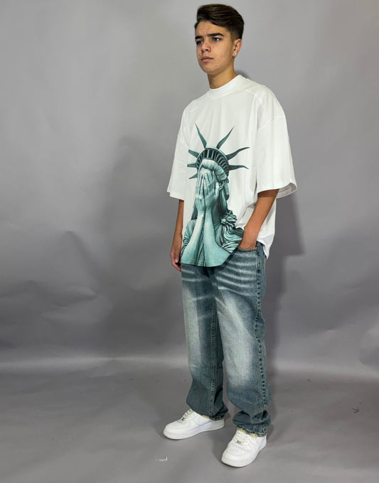 Jeans Baggy Blue Clean