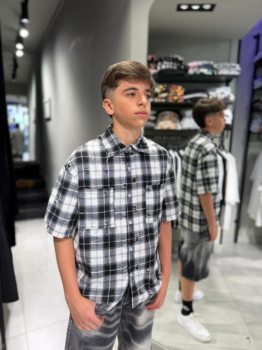Ragazzo Camicia quadri mezze maniche