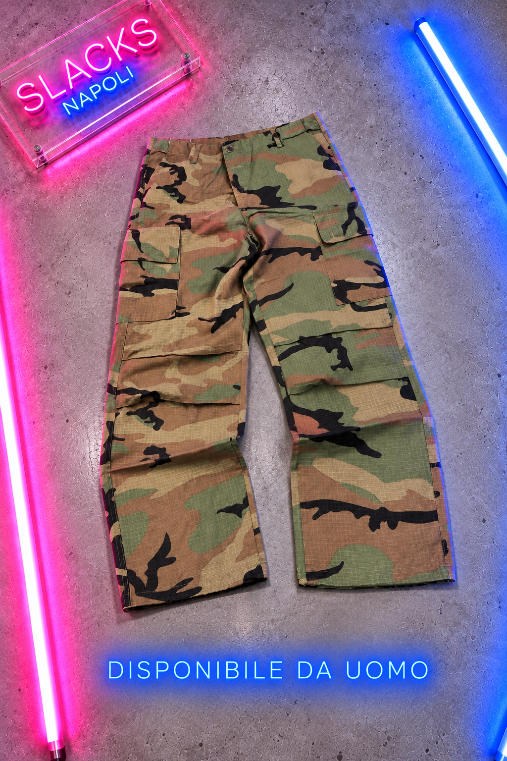 Pantalone Cargo Camouflage Army