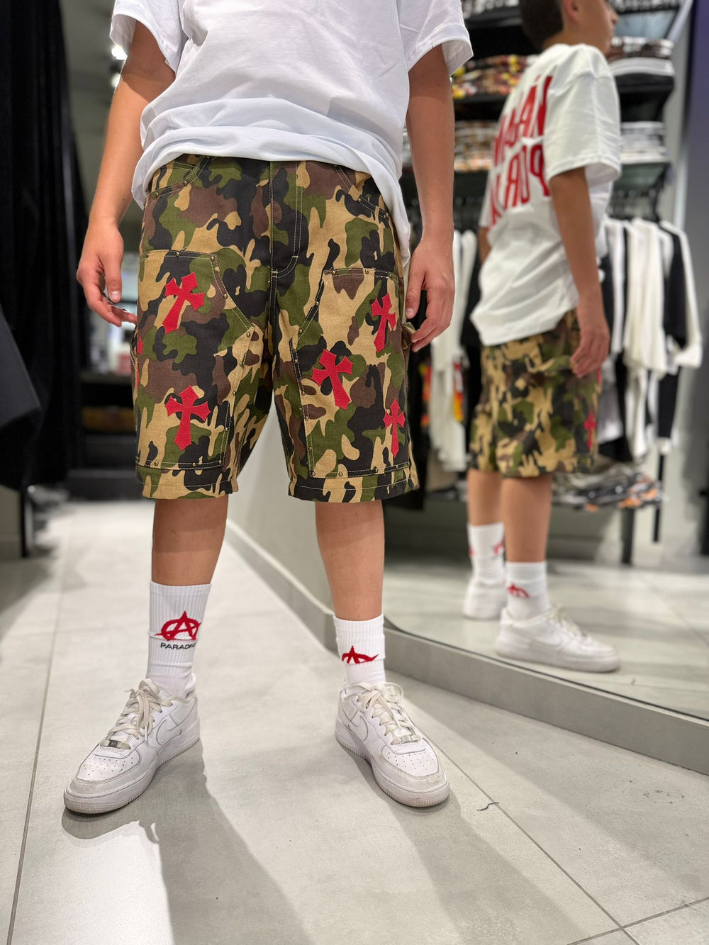 Ragazzo Bermuda Militare Multicroci