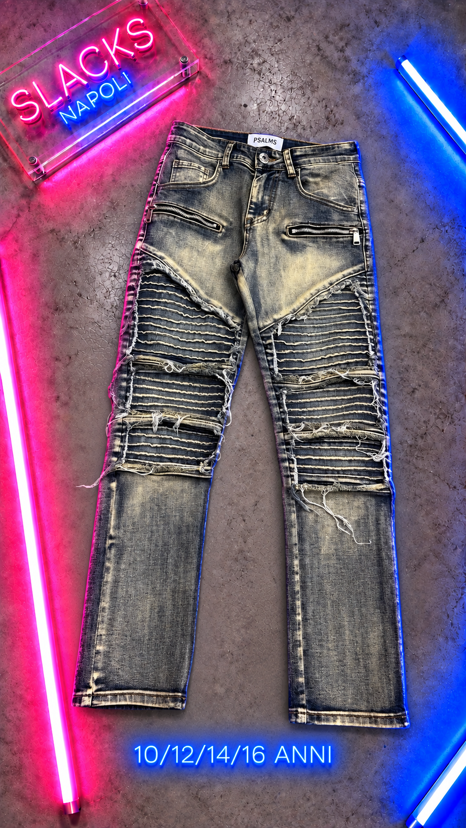 Ragazzo Jeans Biker Sabbia