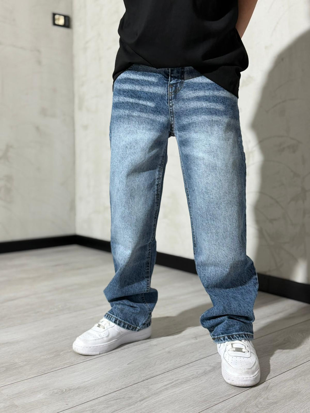 Ragazzo Jeans Baggy Blu